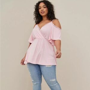 Torrid Super Soft Blush Pink Top
